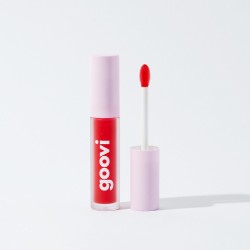 Goovi Lip Oil 02 Glassy Red Melty Lips Rosso Delicato Luminoso The Good Vibes Company - 1