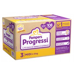 Fater Pampers Quadri Progressi Midi 108 Pezzi Fater - 1