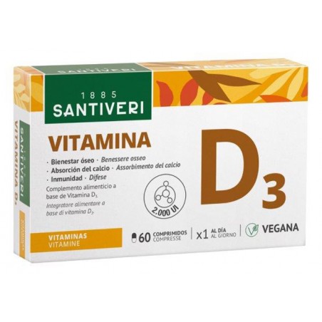 Santiveri Sa Vitamina D3 2000ui Vegetale 60 Compresse Santiveri Sa - 1