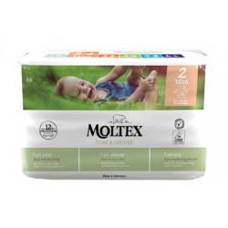 Ontex Pannolini Moltex Pure & Nature Mini 3-6 Kg Taglia 2 38 Pezzi Ontex - 1