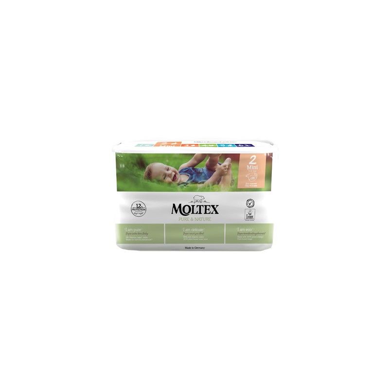 Ontex Pannolini Moltex Pure & Nature Mini 3-6 Kg Taglia 2 38 Pezzi Ontex - 1