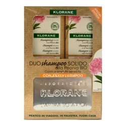 Klorane Duo Shampoo Solido Peonia 80 G + Portashampoo Klorane - 1