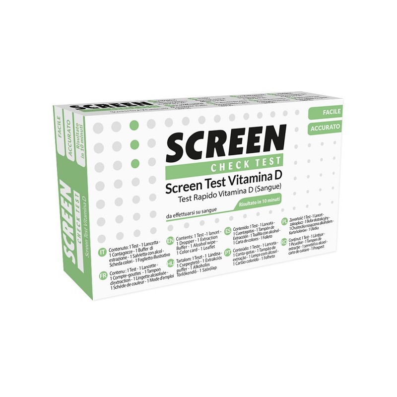 Screen Italia Screen Test Rapido 25-idrossivitamina D Pungidito 1 Pezzo Screen Italia - 1