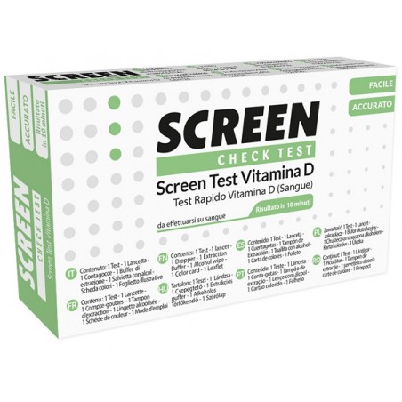 Screen Italia Screen Test Rapido 25-idrossivitamina D Pungidito 1 Pezzo Screen Italia - 1