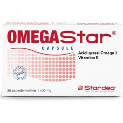 Omegastar Integratore Omega 3 Vitamina E 30 Capsule Molli  - 1