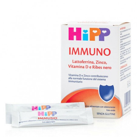 HiPP Immuno Integratore Alimentare Lattoferrina Zinco e Vitamina D 20 Stick Hipp - 1