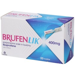 Brufenlik 400 Mg Ibuprofene Sollievo Rapido da Dolore e Febbre 20 Bustine Brufen - 2